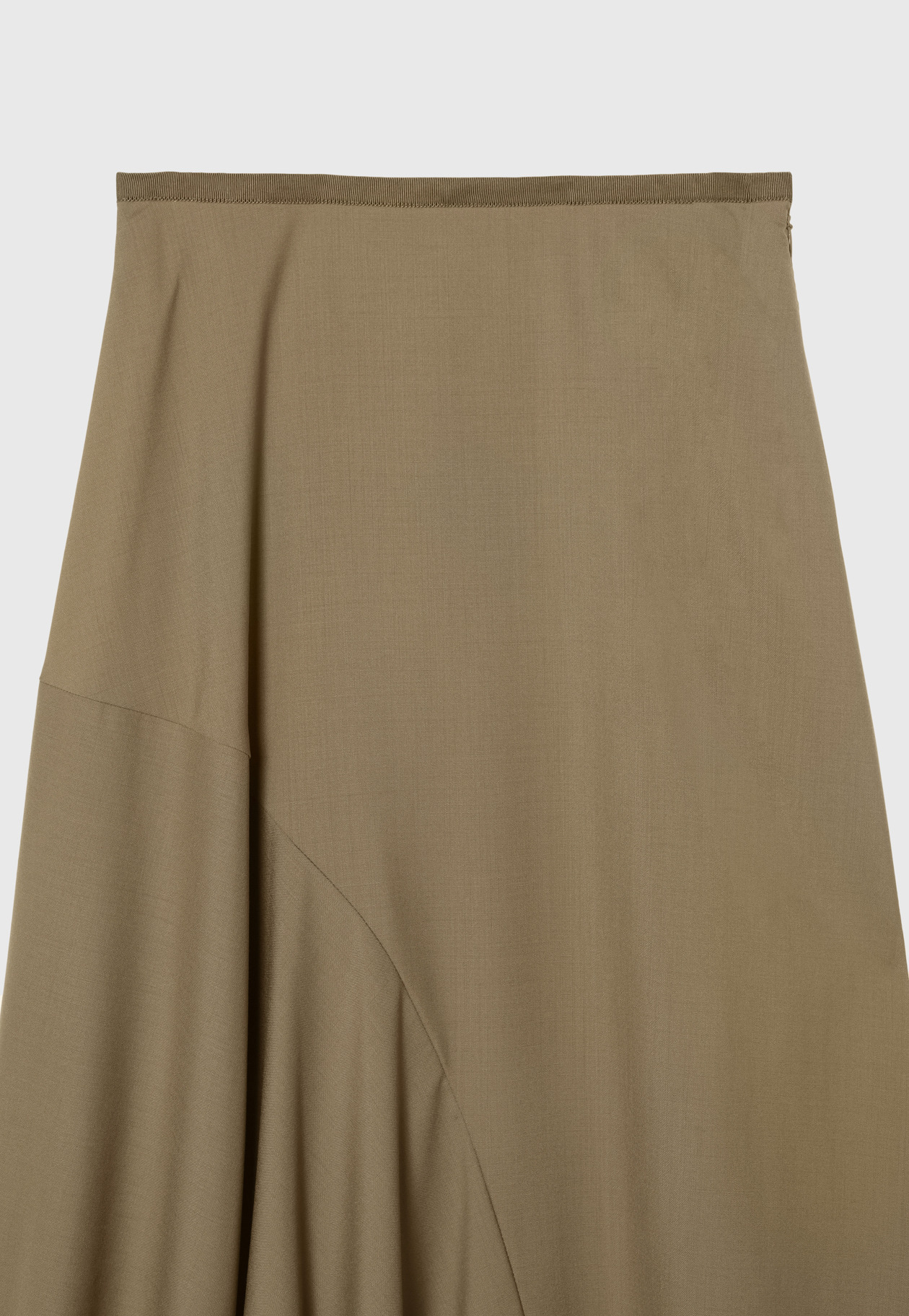 WOOL TORO ASYMMETRY SKIRT 詳細画像 Camel 8