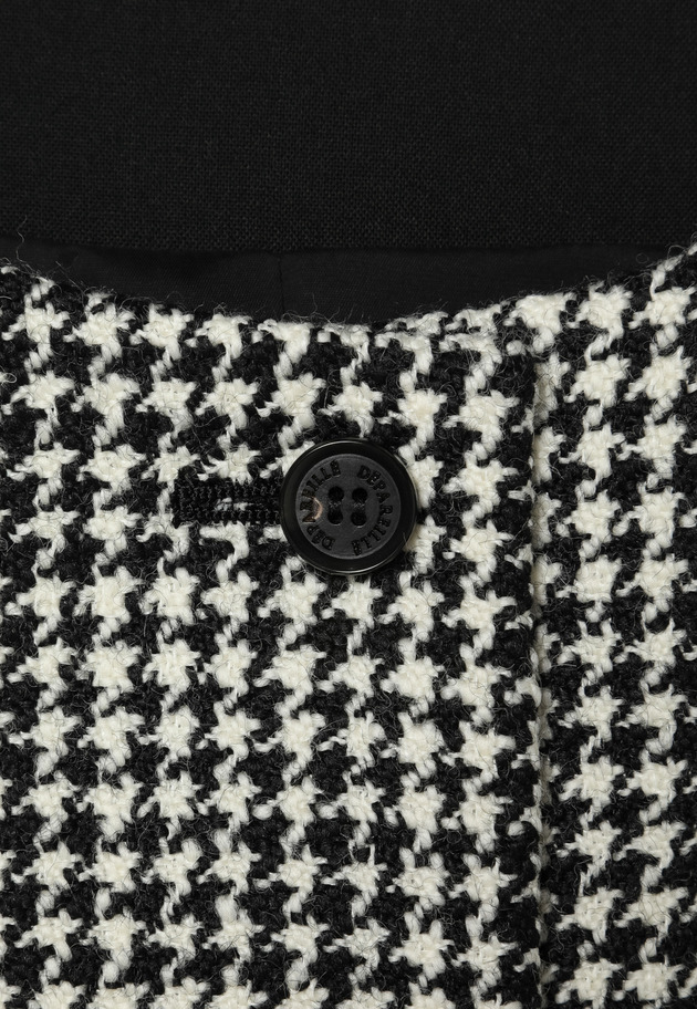 HOUNDSTOOTH BODY CONSCIOUS GILET 詳細画像 Black 10