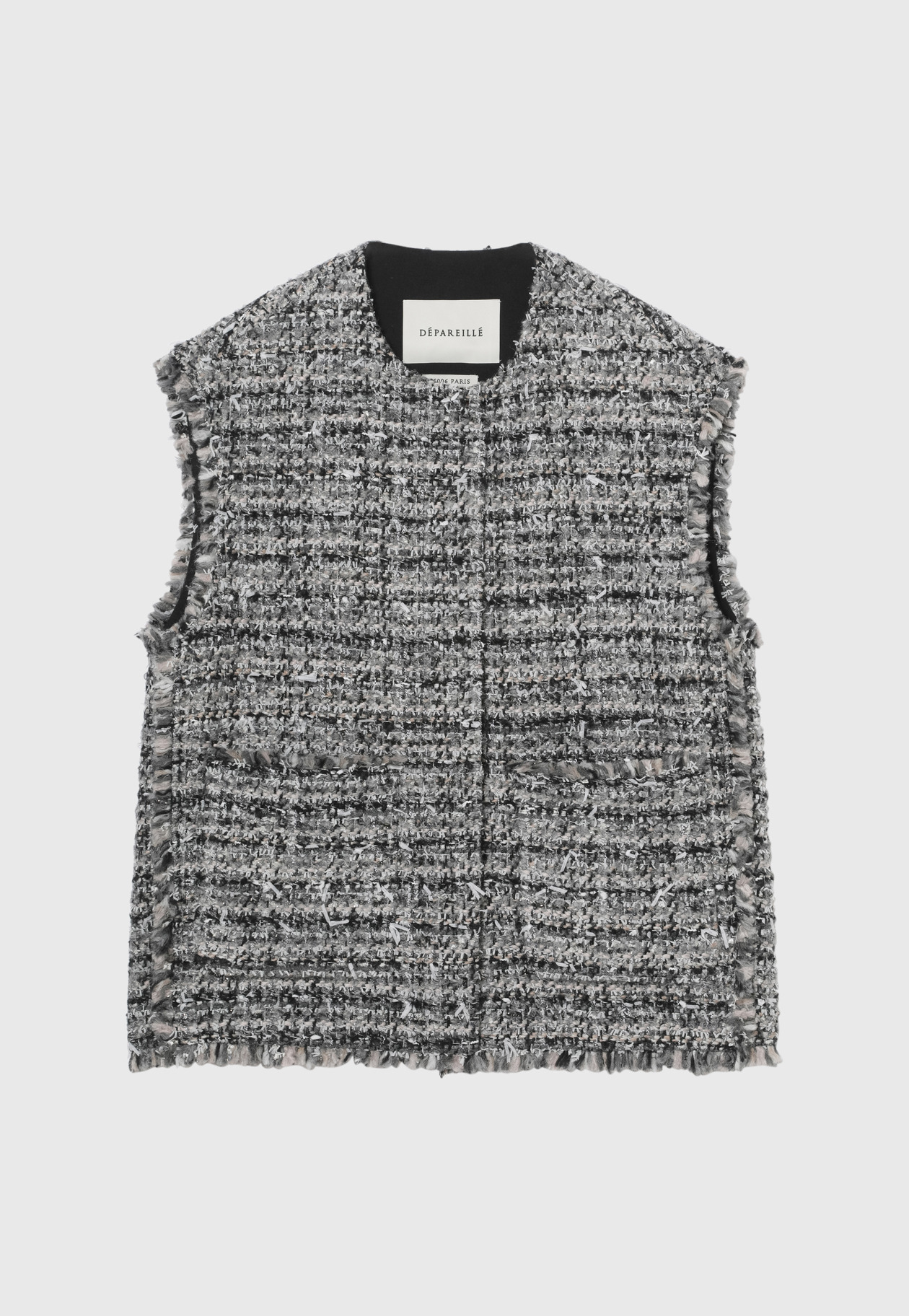 MIX YARN TWEED GILET 詳細画像 G.BE 8