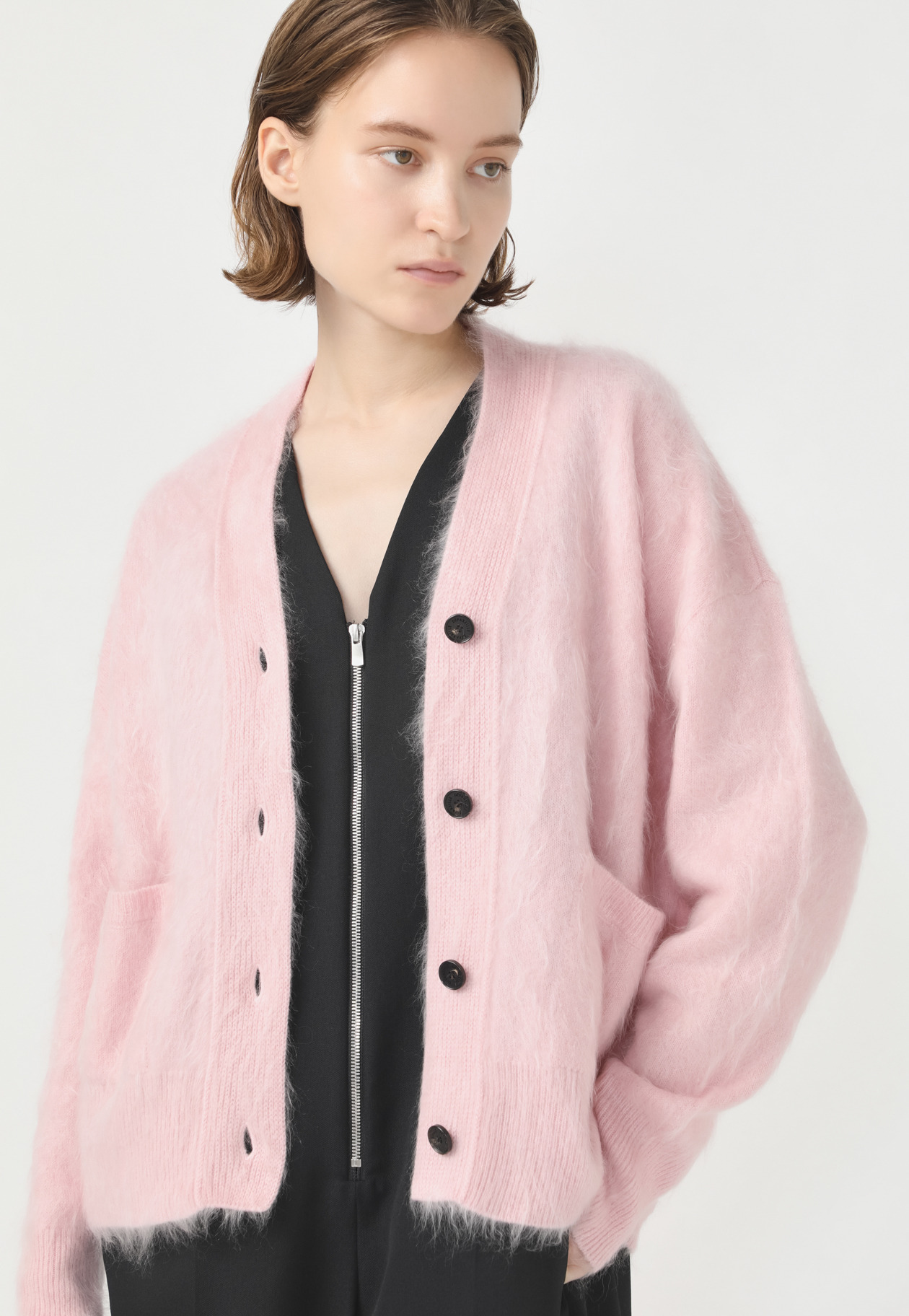 CASHMERE FUR CARDIGAN 詳細画像 Pink 1