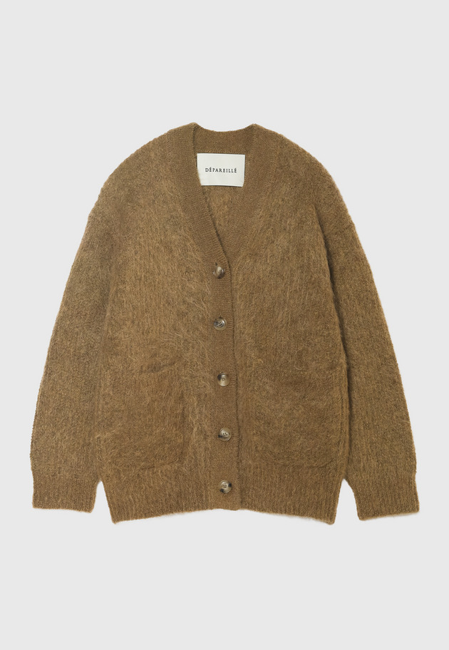 MOHAIR ALPACA CARDIGAN 詳細画像 Camel 1