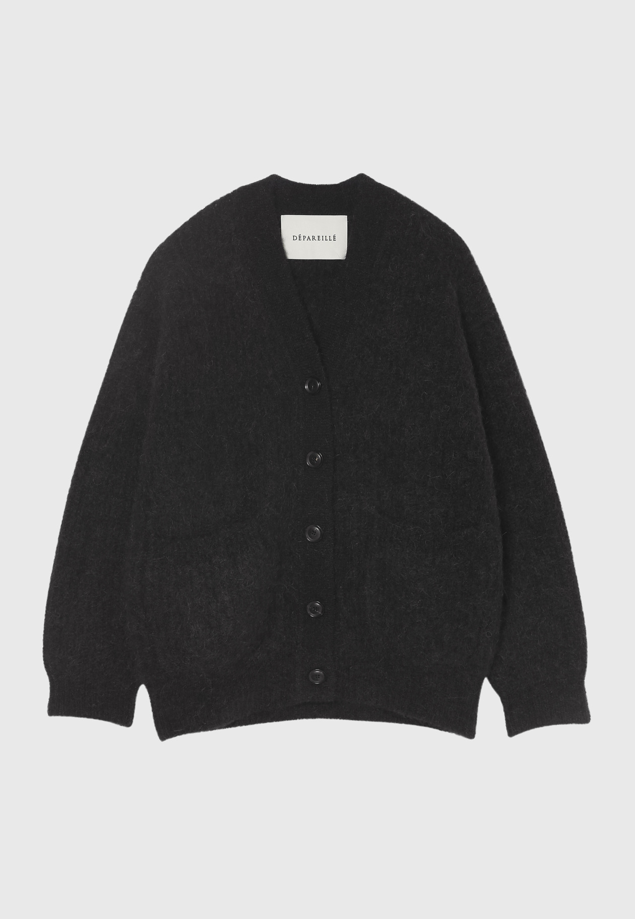 MOHAIR ALPACA CARDIGAN 詳細画像 Black 3