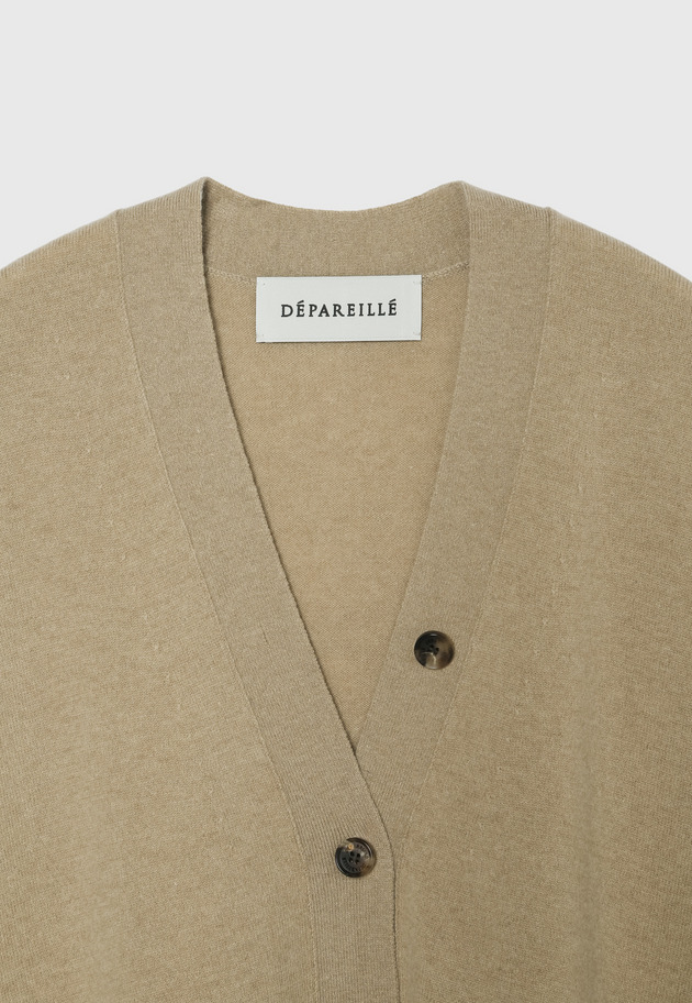 HIGH GAGE V NECK CARDIGAN 詳細画像 Camel 3