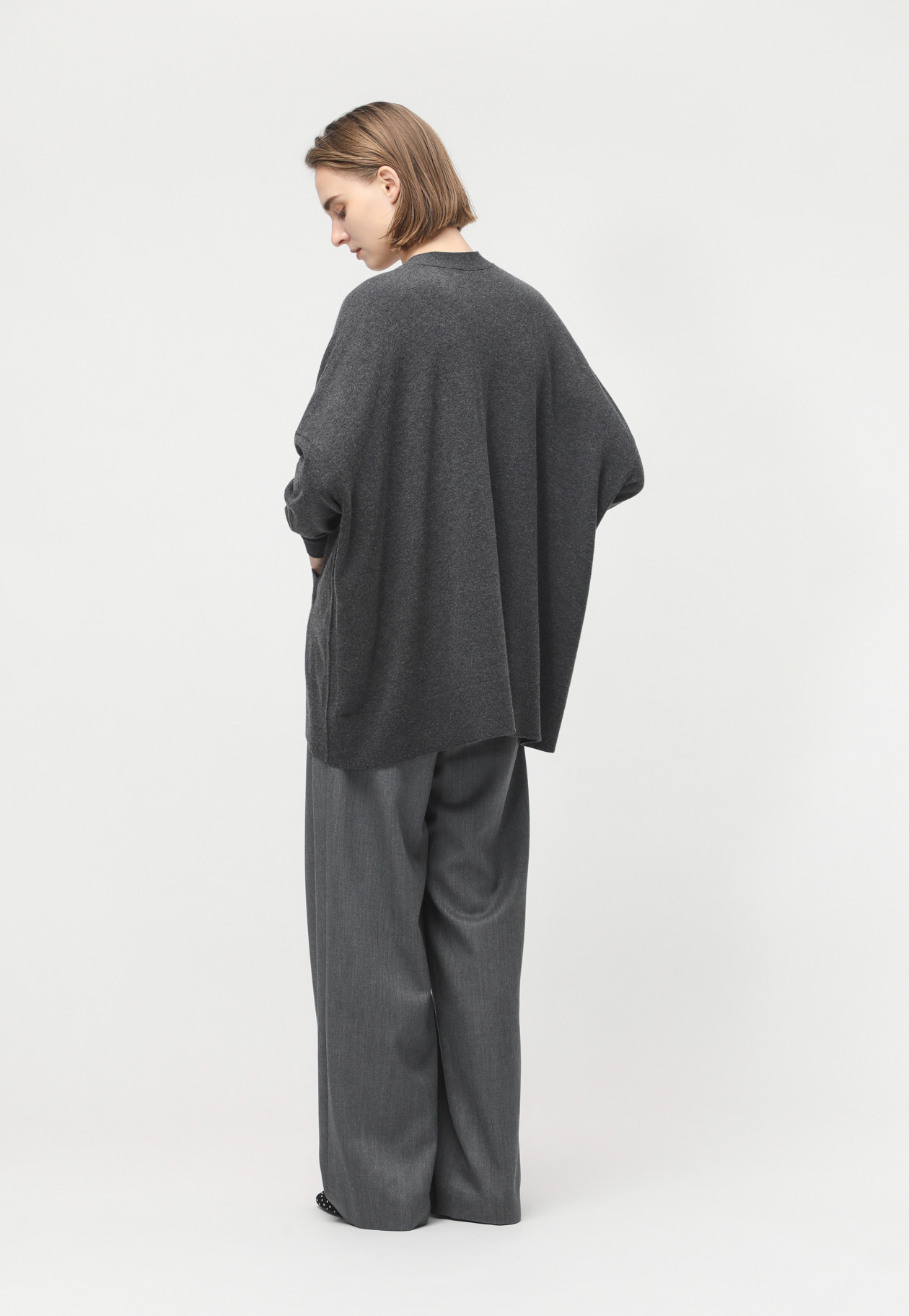 HIGH GAGE V NECK CARDIGAN 詳細画像 Chcl 3