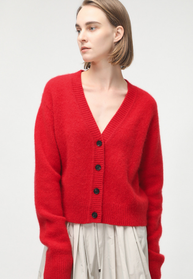 WHITE YAK CONPACT CARDIGAN 詳細画像 Red 1