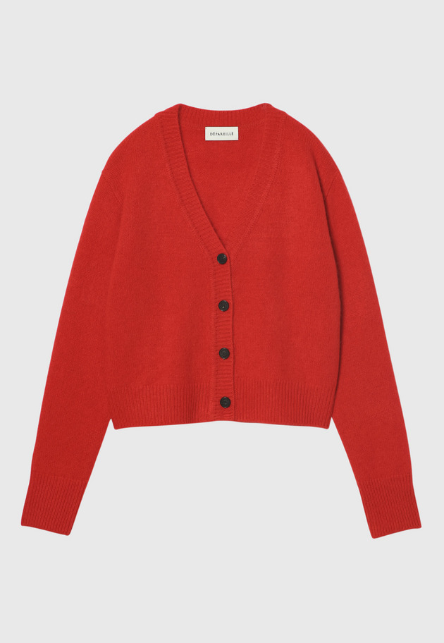 WHITE YAK COMPACT CARDIGAN 詳細画像 Red 7