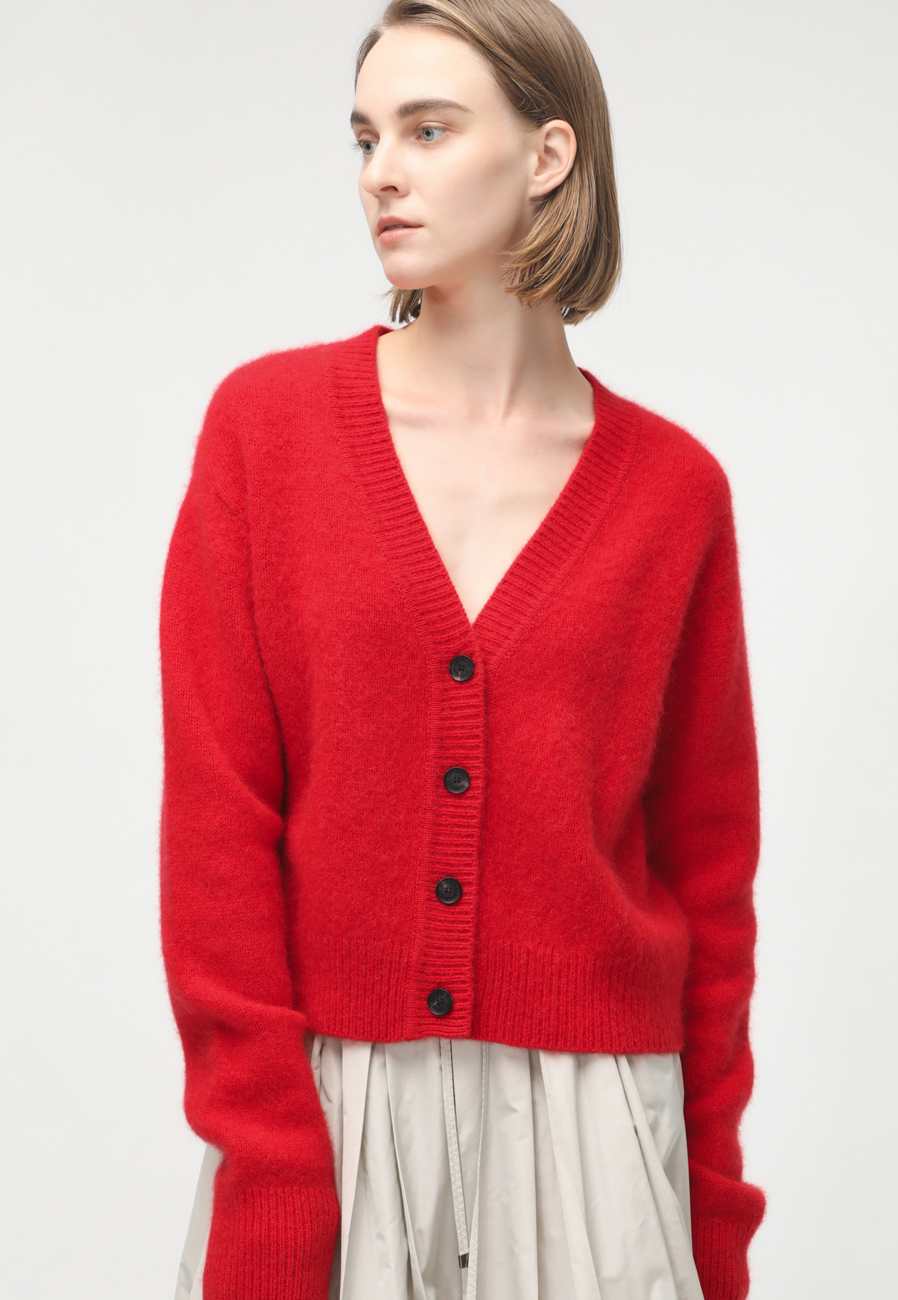 WHITE YAK CONPACT CARDIGAN 詳細画像 Red 1