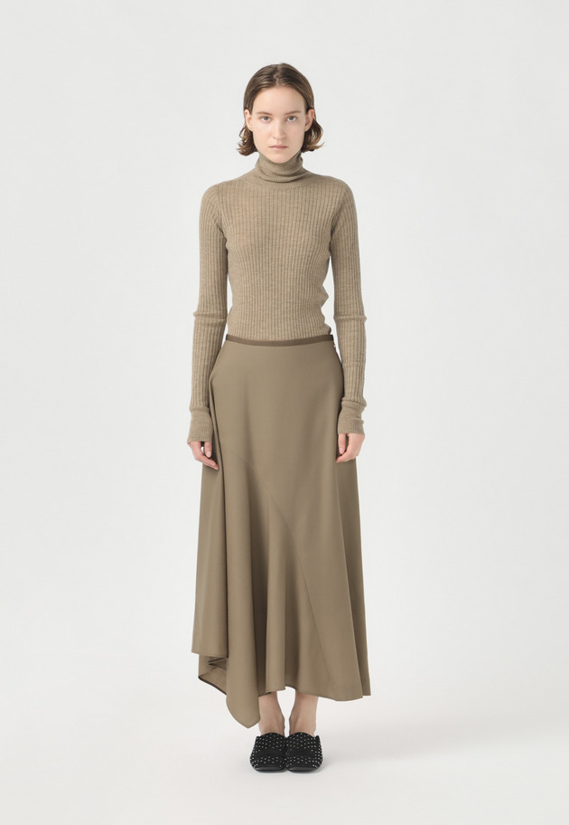 WOOL RIB TURTLE KNIT 詳細画像 Camel 2