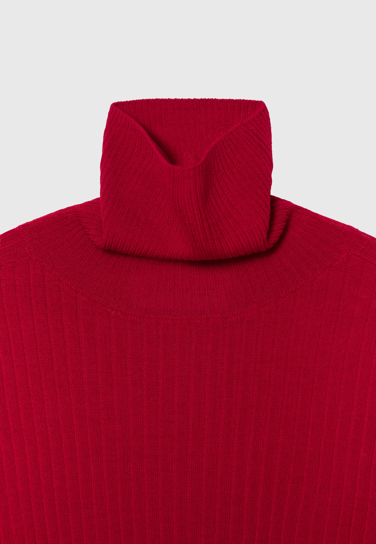 WOOL RIB TURTLE KNIT 詳細画像 Red 8