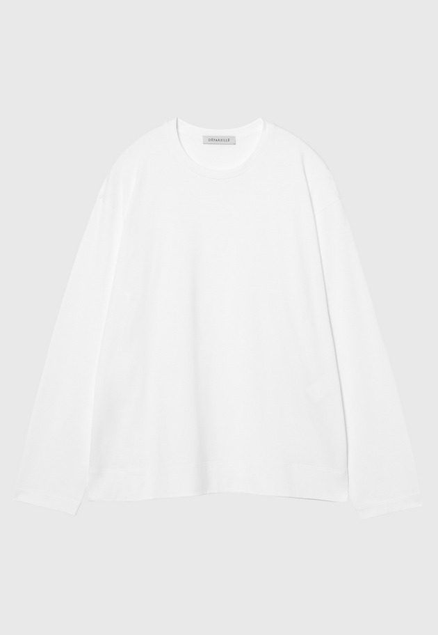 COTTON LONG SLEEVE T-SHIRT 詳細画像 White 1