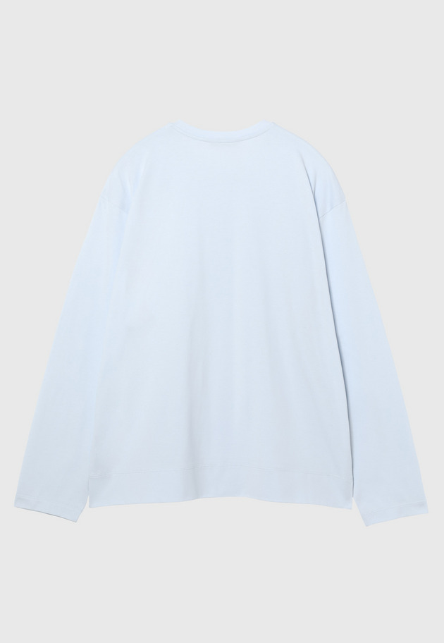 COTTON LONG SLEEVE T-SHIRT 詳細画像 Sax 2