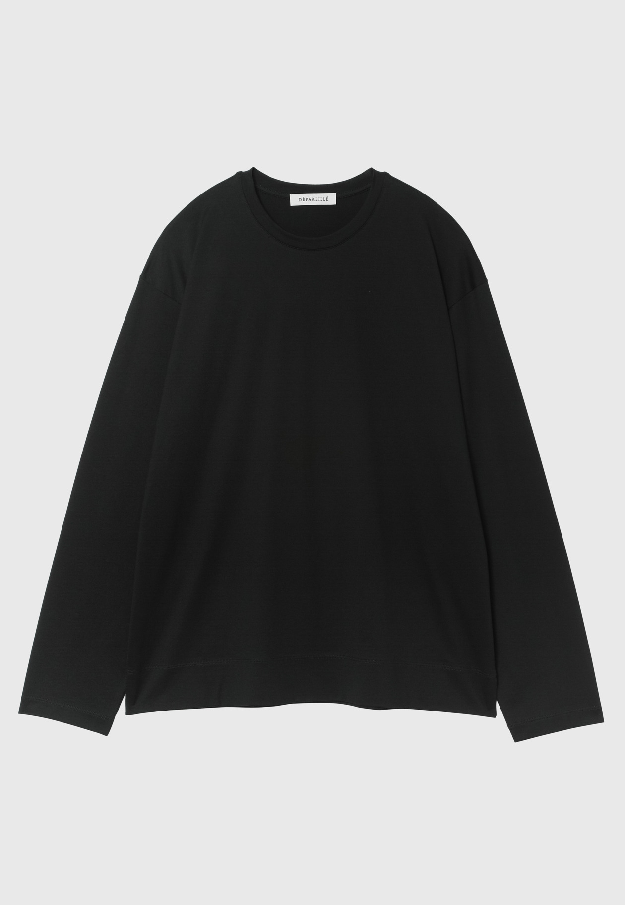 COTTON LONG SLEEVE T-SHIRT 詳細画像 Black 1