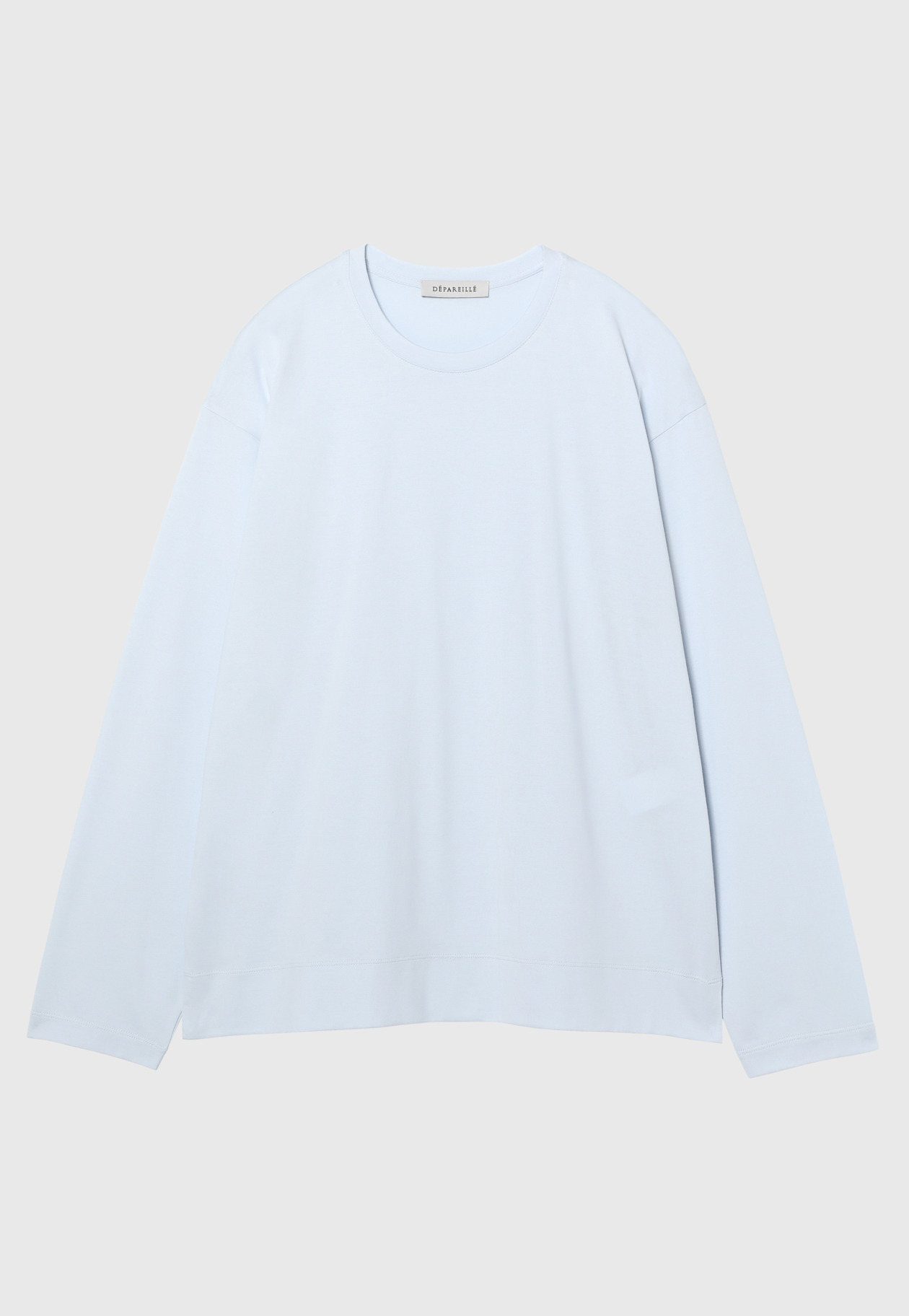 COTTON LONG SLEEVE T-SHIRT 詳細画像 Sax 1