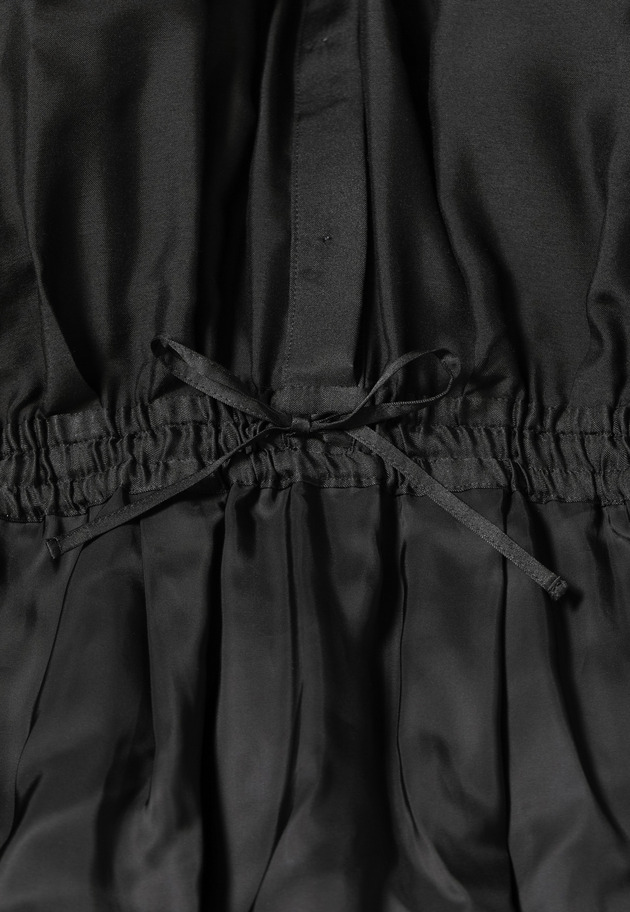 SILK CUPRA CAPE DRESS 詳細画像 Black 13