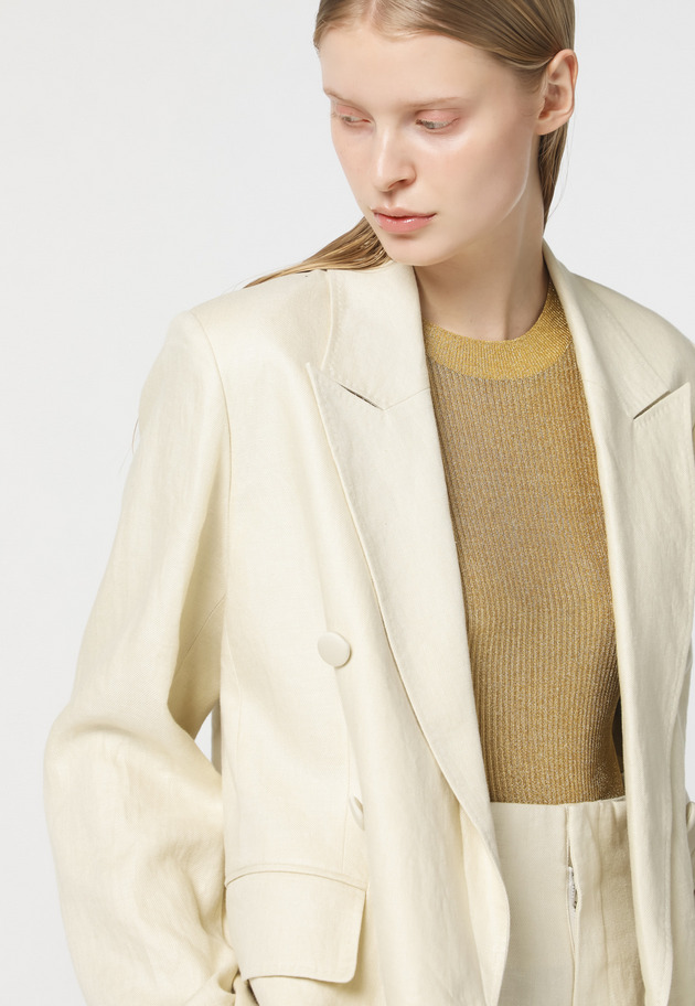 TWILL LINEN DOUBLE JACKET｜DÉPAREILLÉ｜デパリエ オフィシャルサイト