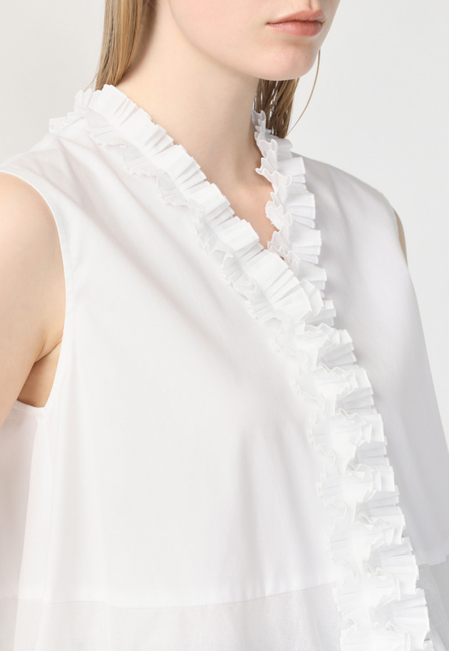 COTTON KARAMI BLOUSE 詳細画像 White 5