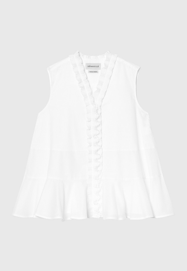 COTTON KARAMI BLOUSE 詳細画像 White 6