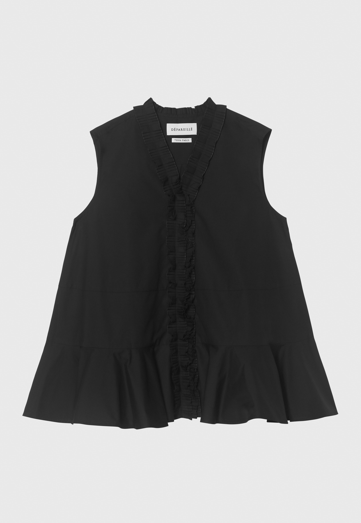 COTTON KARAMI BLOUSE 詳細画像 Black 1