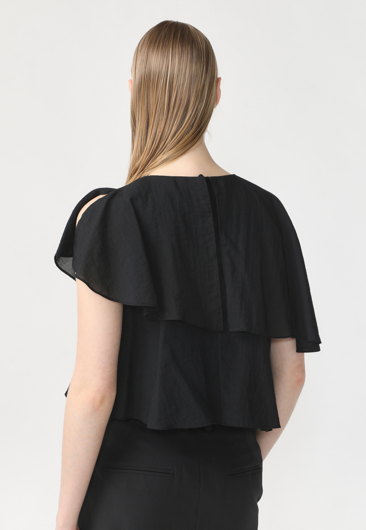 FLARE BLOUSE 詳細画像 Black 4