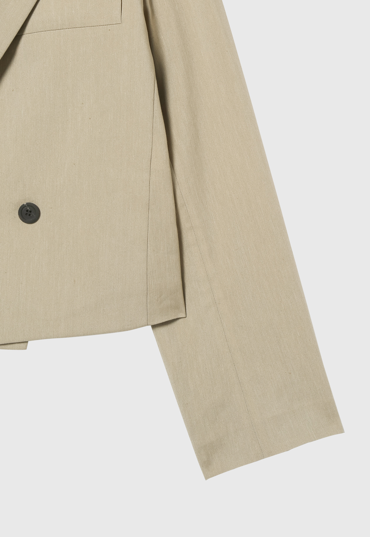 LINEN POLYESTER TWILL JACKET 詳細画像 Beige 4