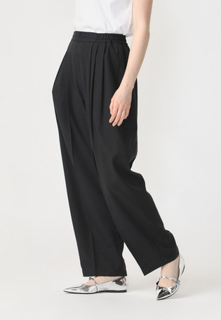 LINEN POLYESTER TWILL PANTS