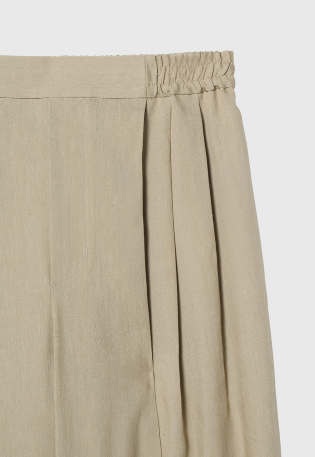 LINEN POLYESTER TWILL PANTS 詳細画像 Beige 4