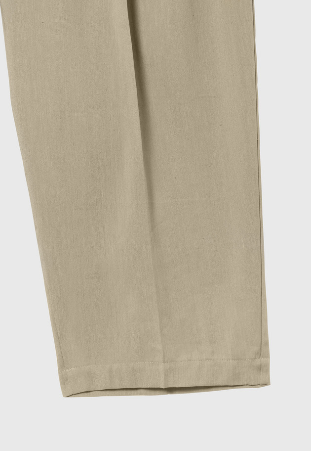 LINEN POLYESTER TWILL PANTS 詳細画像 Beige 5