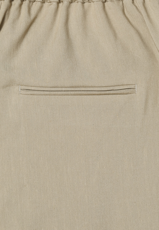 LINEN POLYESTER TWILL PANTS 詳細画像 Beige 6