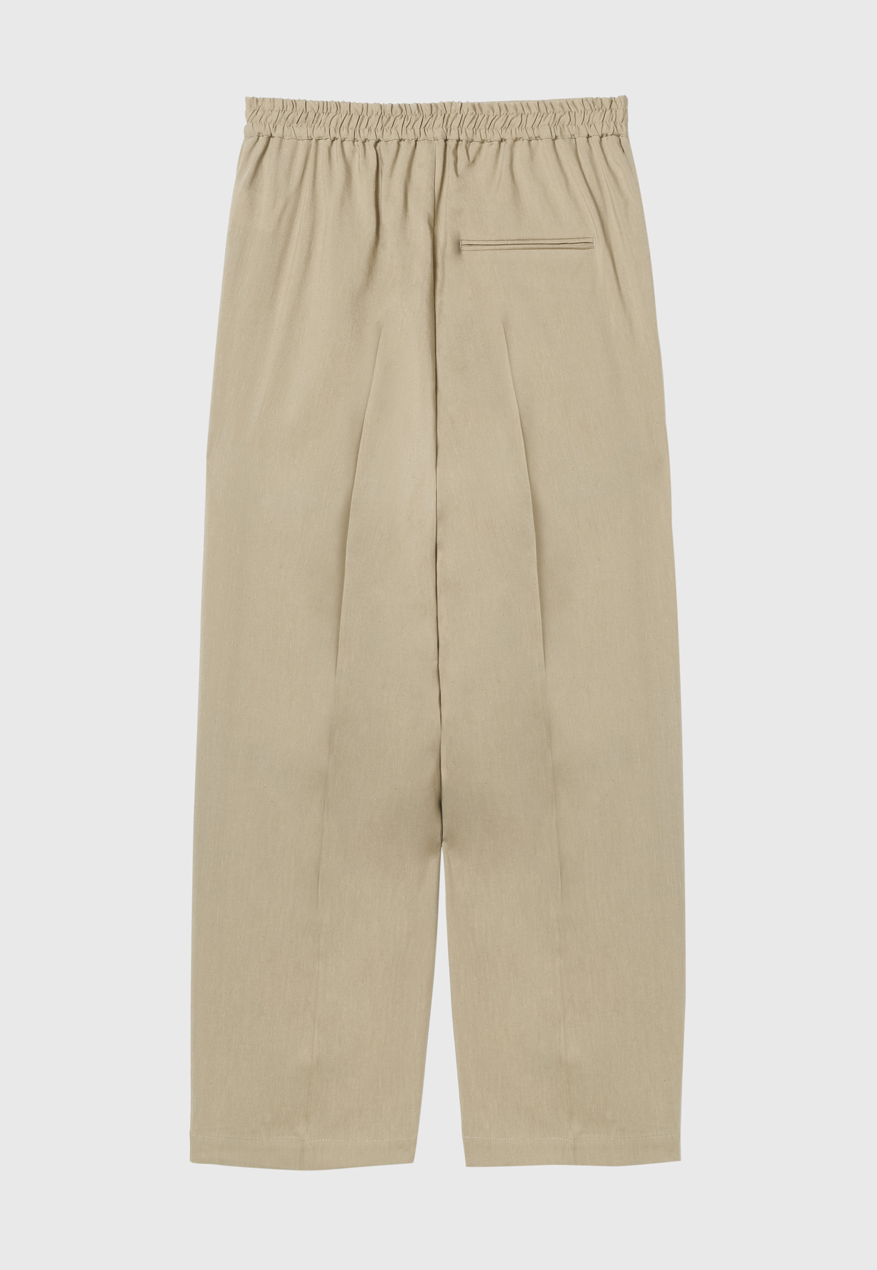 LINEN POLYESTER TWILL PANTS 詳細画像 Beige 2