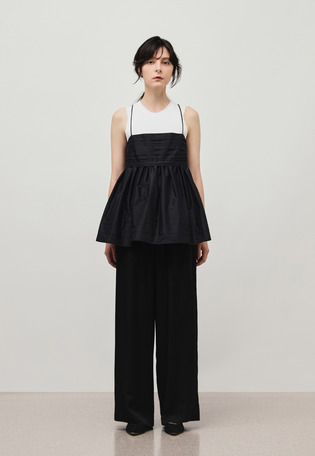 TAFFETA TUCK CAMISOLE BLOUSE / タフタタックキャミソールブラウス