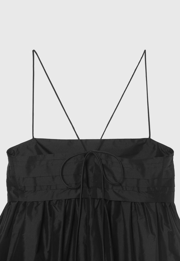 TAFFETA TUCK CAMISOLE BLOUSE / タフタタックキャミソールブラウス 詳細画像 Black 7