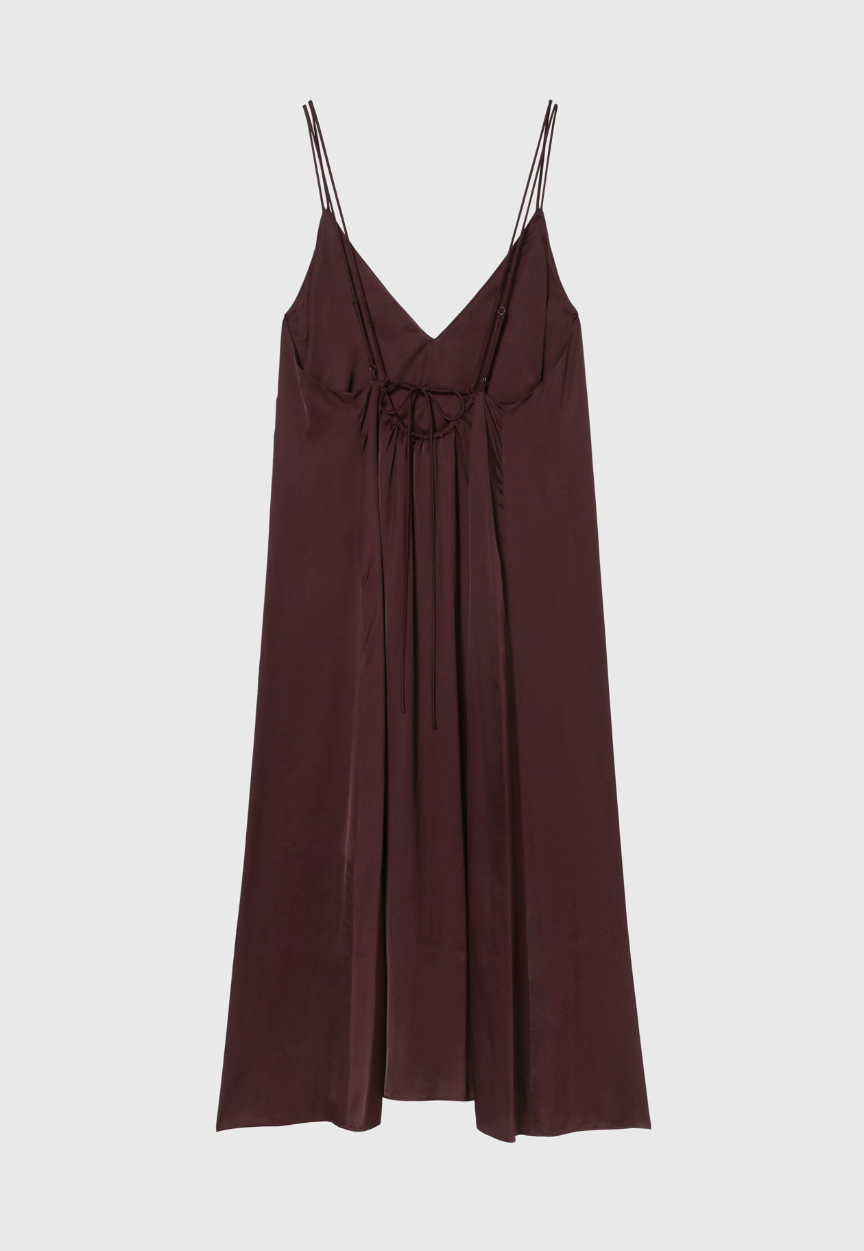 VISCOSE SATIN CAMISOLE DRESS / ヴィスコースサテンキャミソールドレス 詳細画像 Brd 2