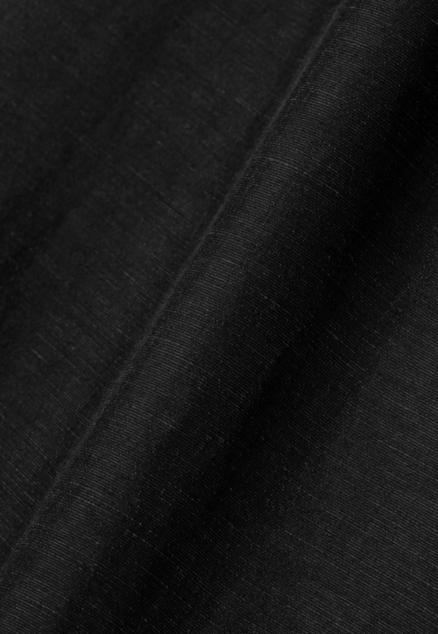 WASHABLE LINEN LACE UP DRESS / ウォッシャブルリネンレースアップドレス 詳細画像 Black 3