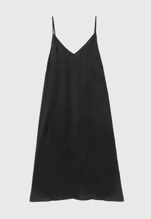 WASHABLE LINEN LACE UP DRESS / ウォッシャブルリネンレースアップドレス 詳細画像 Black 4