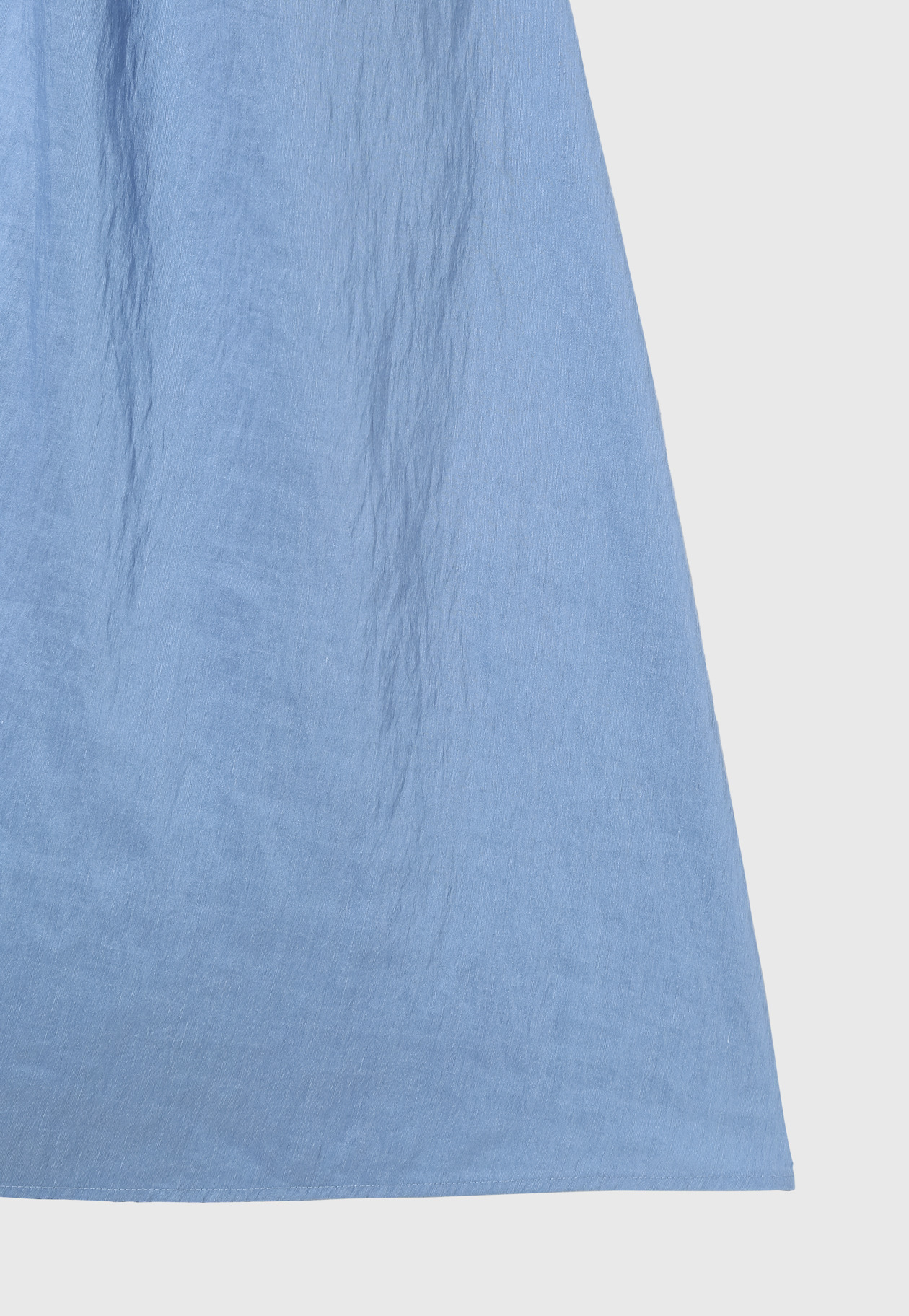 WASHABLE LINEN LACE UP DRESS / ウォッシャブルリネンレースアップドレス 詳細画像 Blue 5