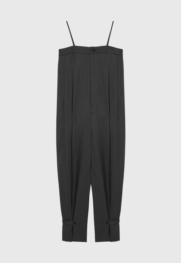 WOOL GABARDINE SALOPETTE / ウールギャバジンサロペット 詳細画像 Chcl 3