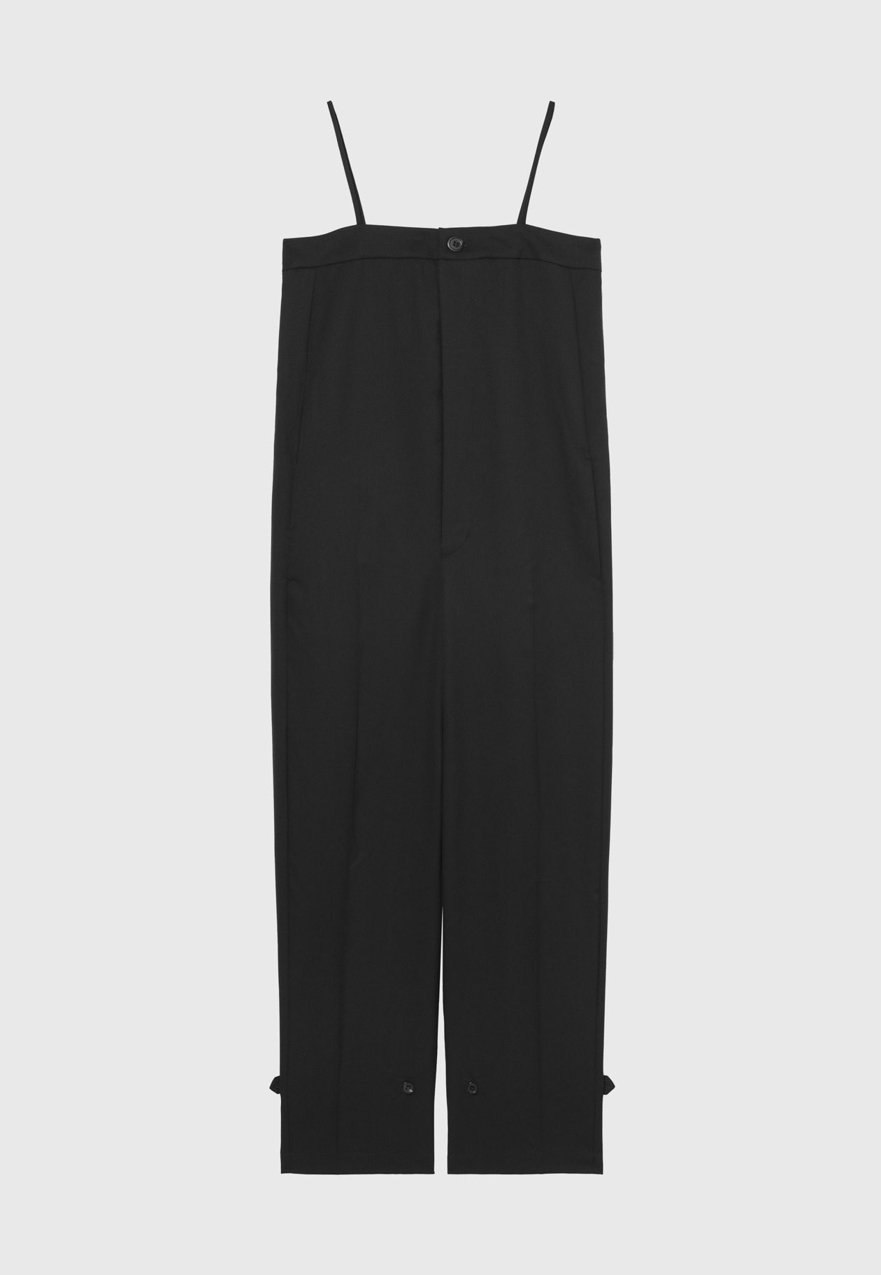 WOOL GABARDINE SALOPETTE / ウールギャバジンサロペット 詳細画像 Black 5