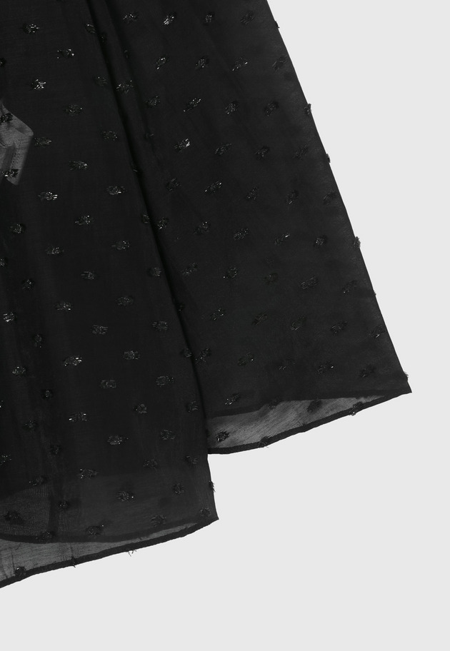 LAME JACQUARD BLOUSE / ラメジャガードブラウス 詳細画像 Black 5