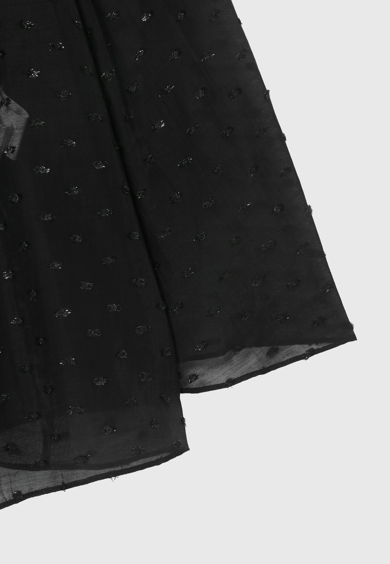 LAME JACQUARD BLOUSE / ラメジャガードブラウス 詳細画像 Black 5