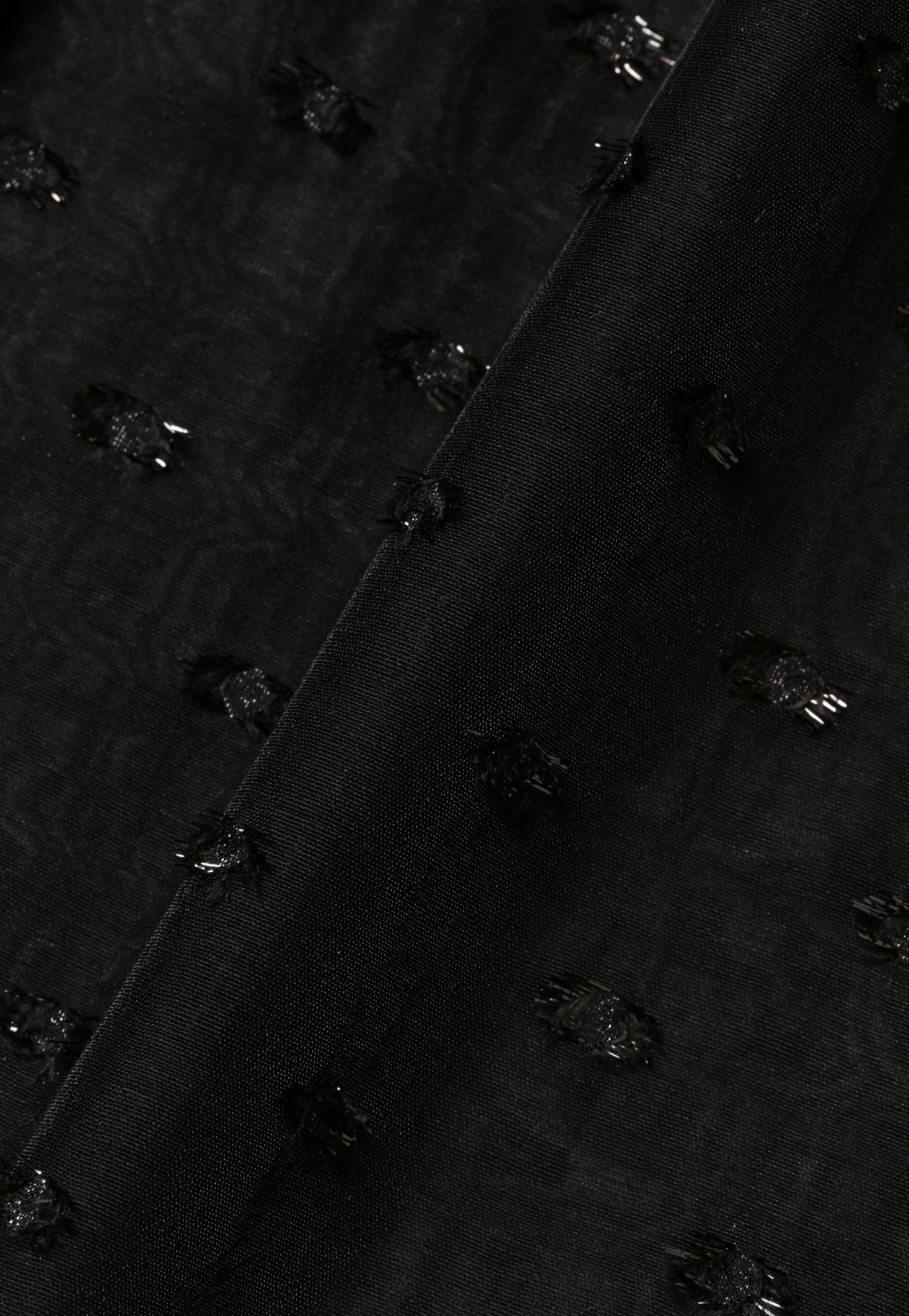 LAME JACQUARD BLOUSE / ラメジャガードブラウス 詳細画像 Black 6