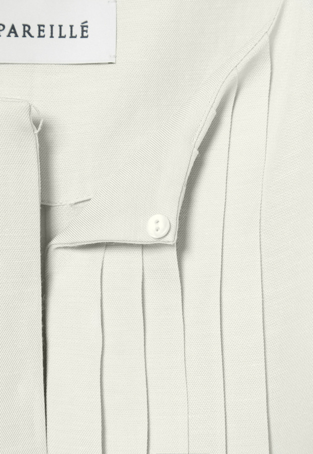 TWILL WASHER TUCK NO SLEEVE BLOUSE / ツイルワッシャータックノースリーブブラウス 詳細画像 Beige 12