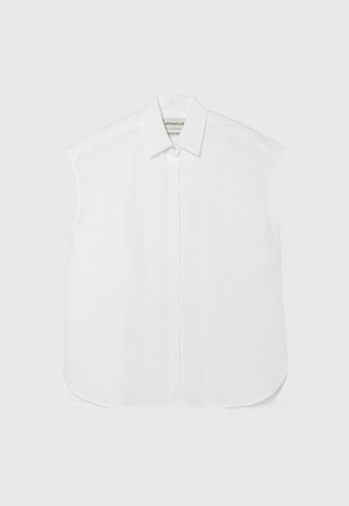 COTTON NYLON CACHE-COEUR BLOUSE / コットンナイロンカシュクールブラウス
