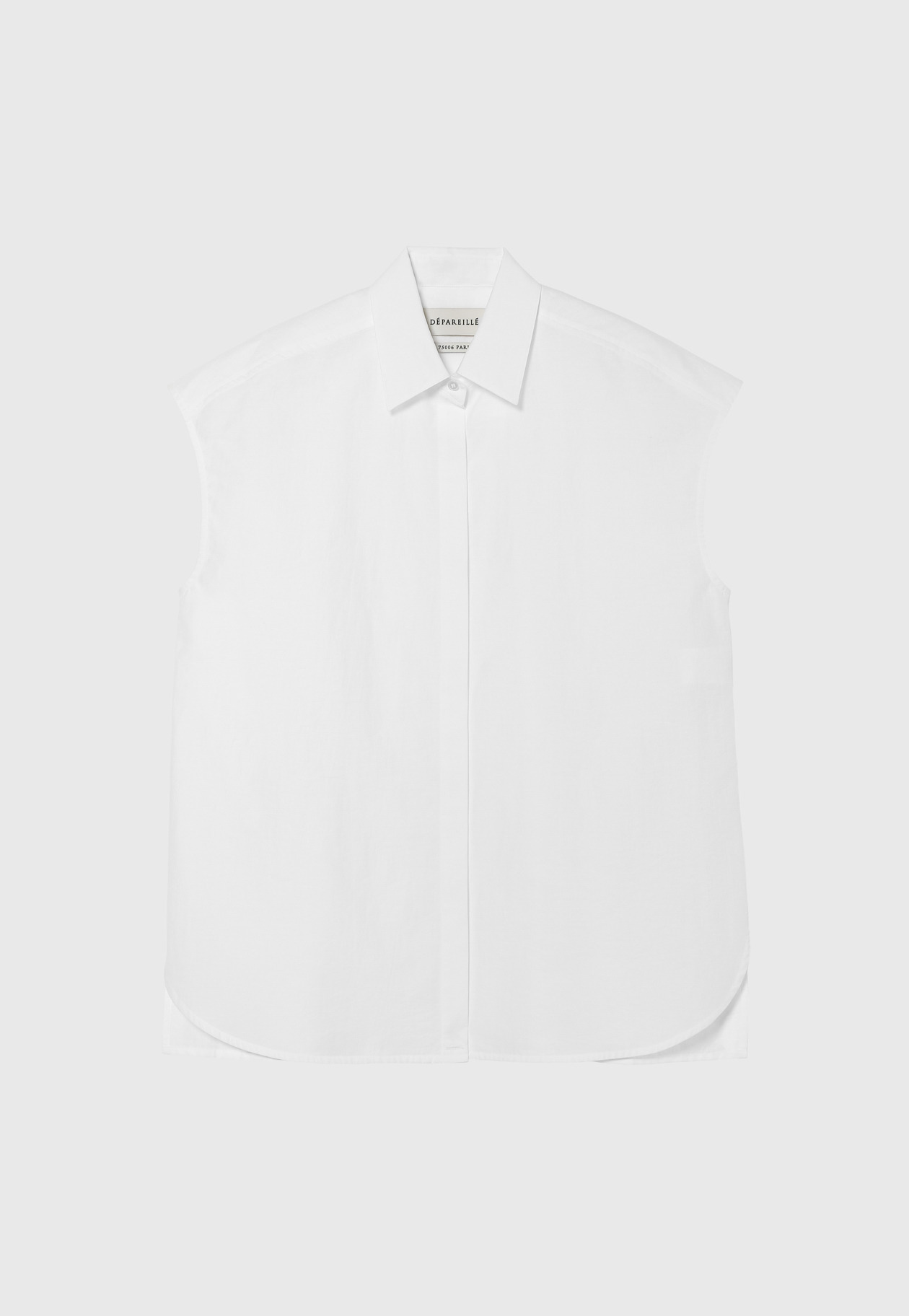COTTON NYLON CACHE-COEUR BLOUSE / コットンナイロンカシュクールブラウス 詳細画像 White 1