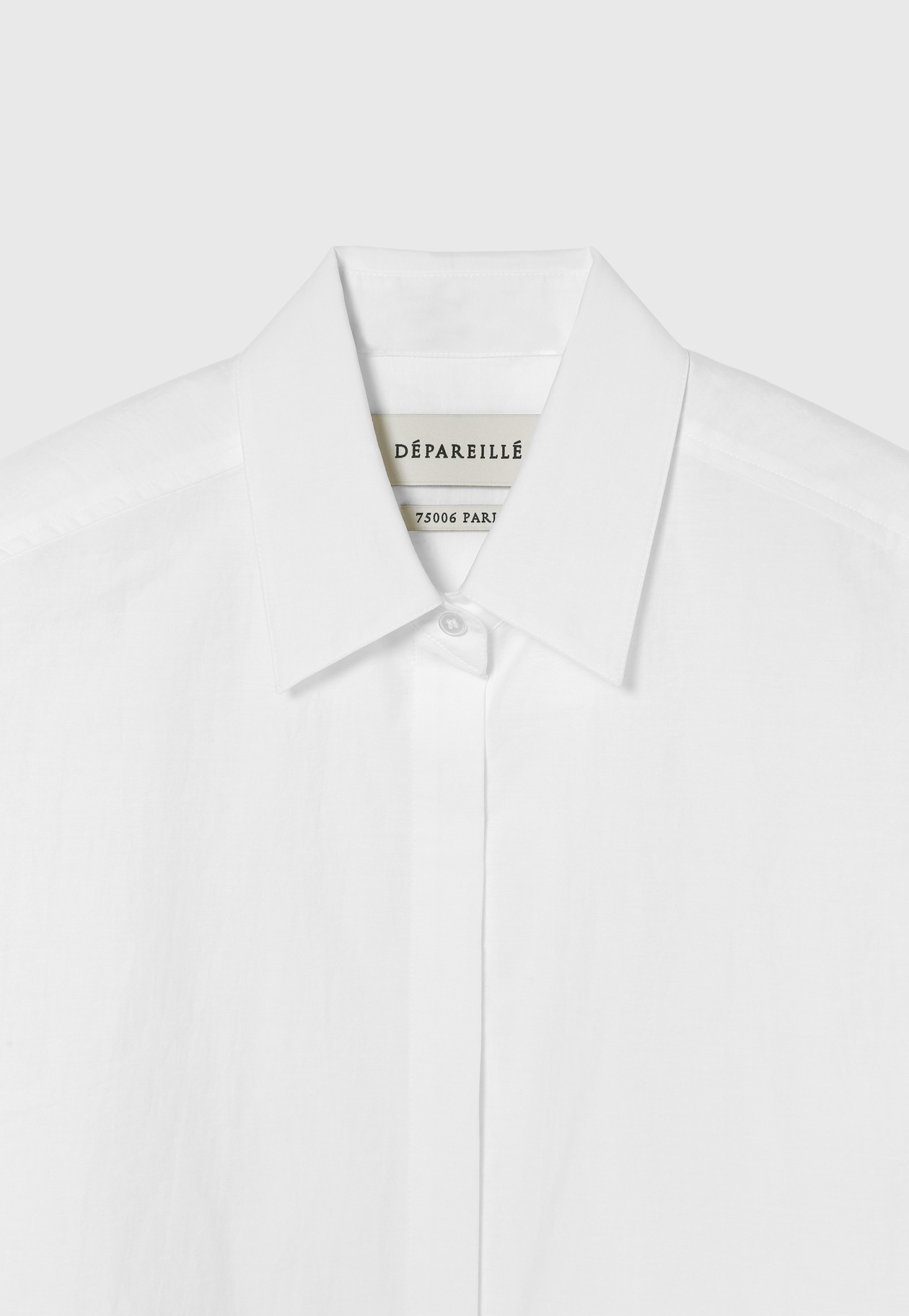 COTTON NYLON CACHE-COEUR BLOUSE / コットンナイロンカシュクールブラウス 詳細画像 White 6