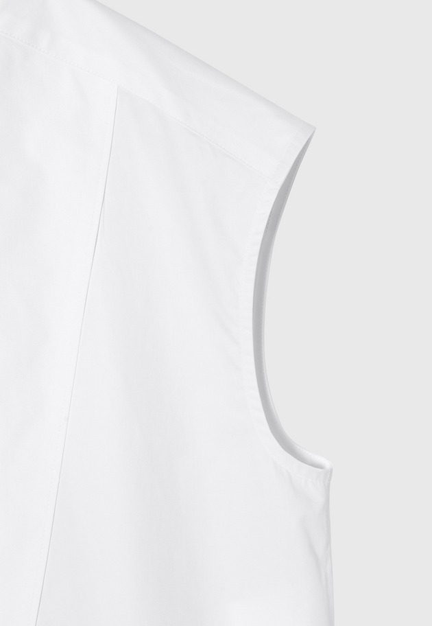 TYPEWRITER BOW NO SLEEVE BLOUSE / タイプライターボウノースリーブブラウス 詳細画像 White 12