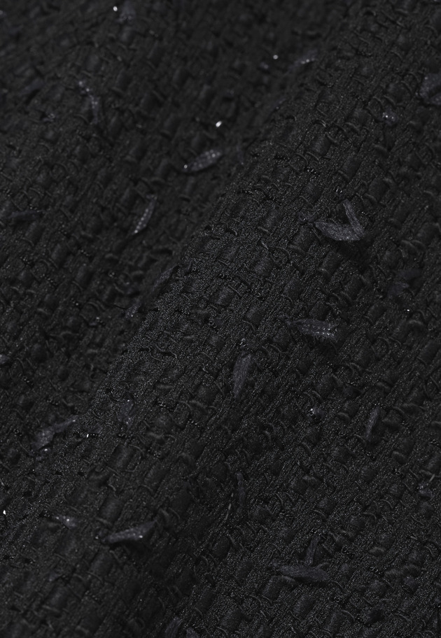 TAPE YARN TWEED BUSTIER / テープヤーンツィードビスチェ 詳細画像 Black 13