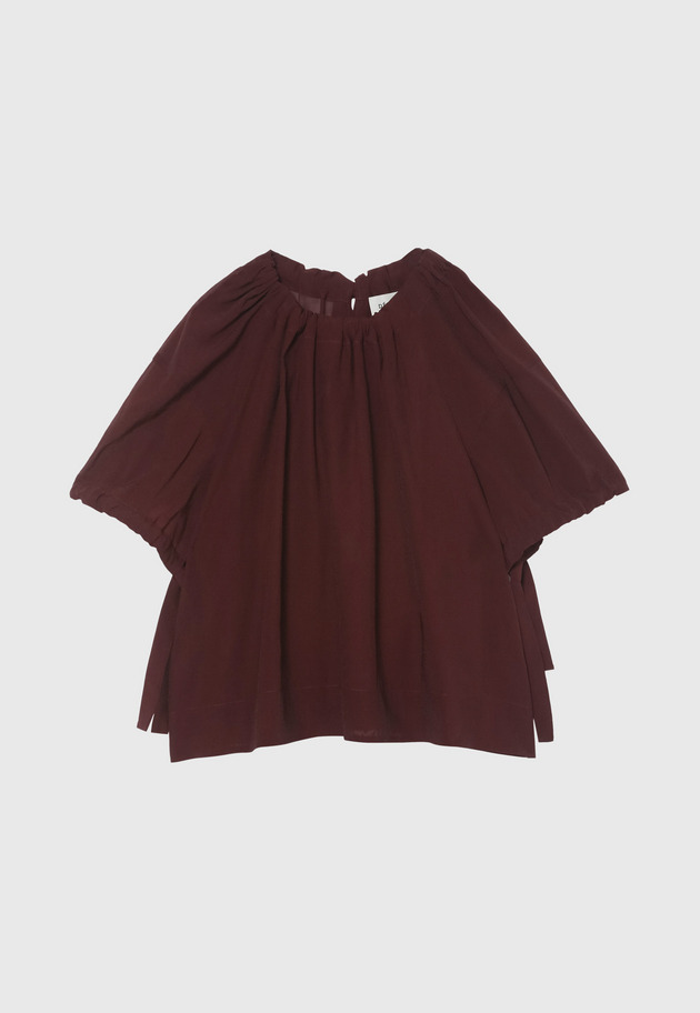 SILKY GATHERED BLOUSE / シルキーギャザーブラウス 詳細画像 Brd 1