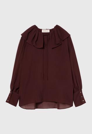 SILKY RUFFLE BLOUSE / シルキーラッフルブラウス