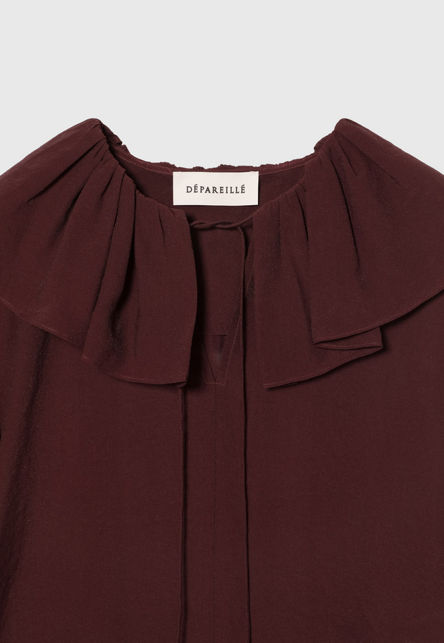 SILKY RUFFLE BLOUSE / シルキーラッフルブラウス 詳細画像 Brd 3