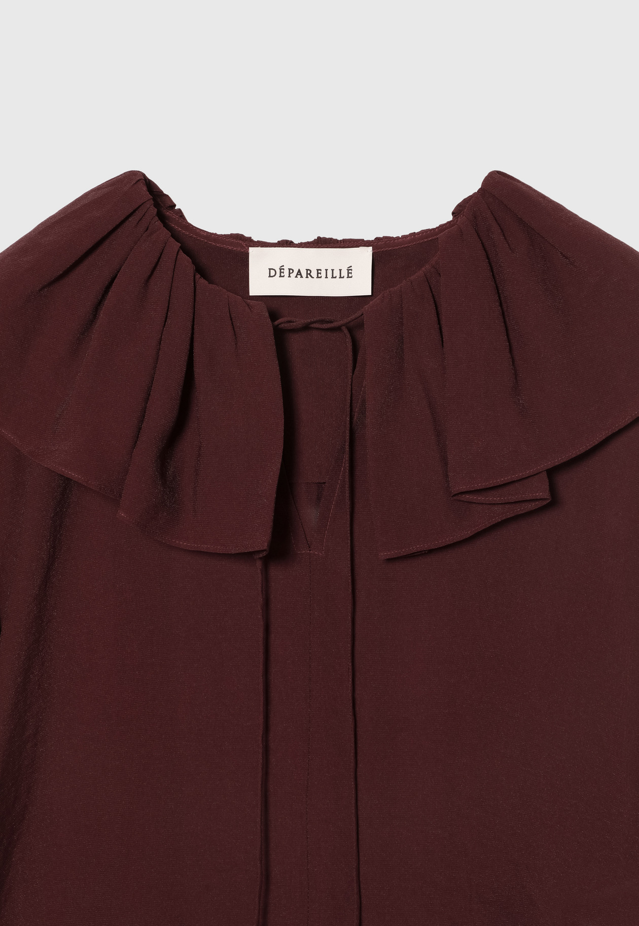 SILKY RUFFLE BLOUSE / シルキーラッフルブラウス 詳細画像 Brd 3